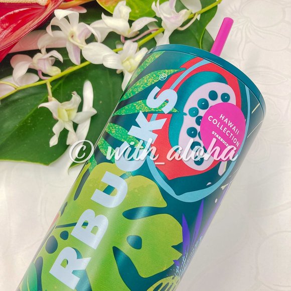 ✨NEW✨ ⭐️ Starbucks HAWAII🍍Tropical 24oz Tumbler - Picture 2 of 6